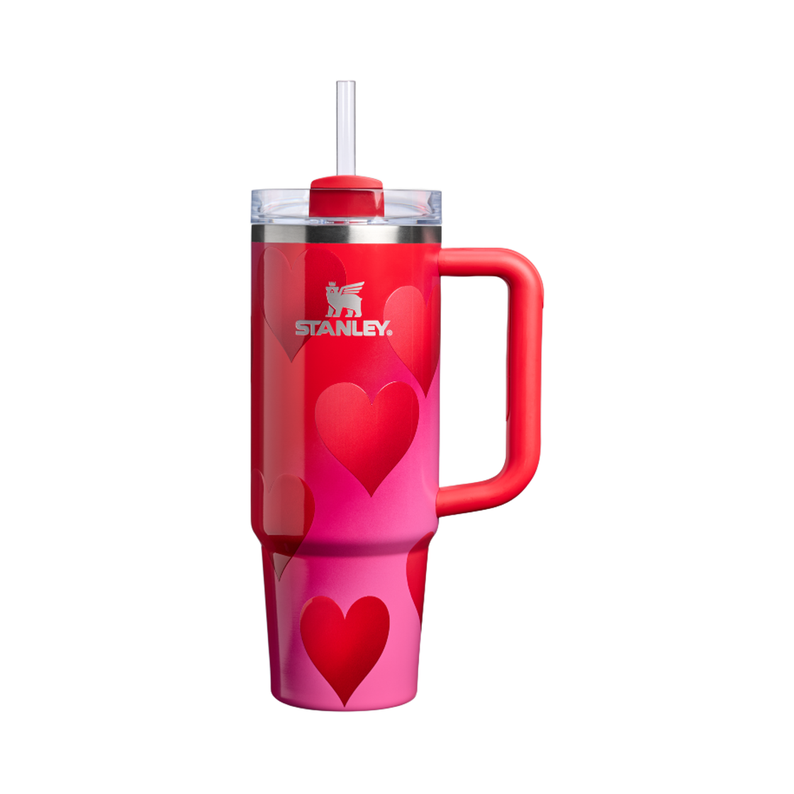 10-12551 Stanley The Quencher H2.0 Flowstate Tumbler 30 oz. Rouge Heart Gradient