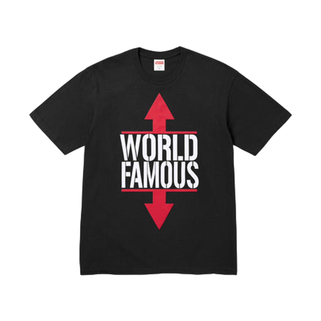 슈프림 월드 페이머스 티셔츠 블랙 - 26SS