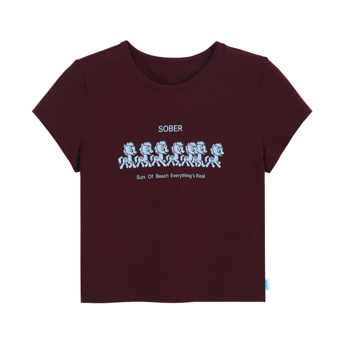 LOTS1RSW001OWI LOTS YOU Sober Parade T-Shirt Wine