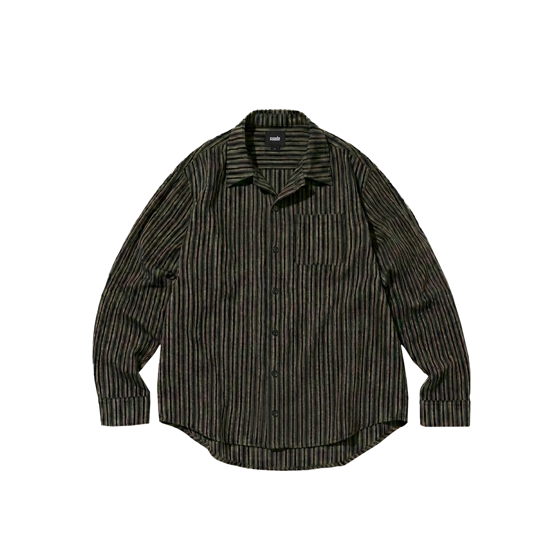 스웨이드 워시드 셔츠 다크 브라운(Suade Washed Shirt Dark Brown)