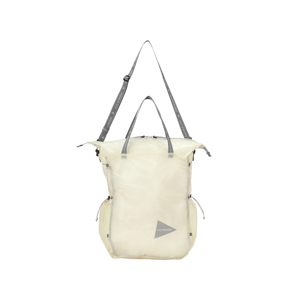 앤드 원더 127 실 토트 백 오프 화이트 - 26SS(And Wander 127 Sil Tote Bag Off White - 26SS)