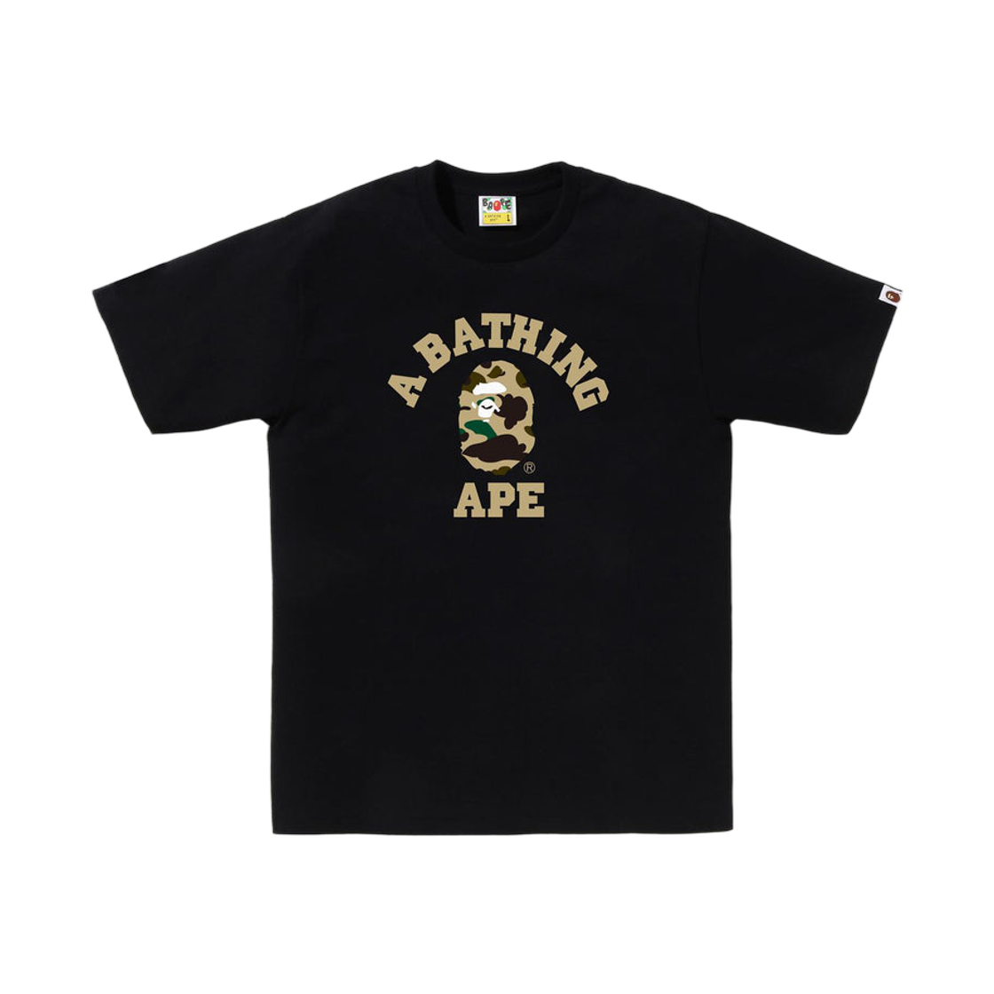 - BAPE 1st Camo College T-Shirt Black Yellow