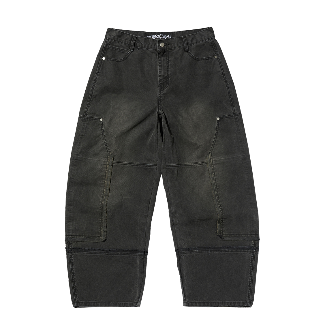 스웨이드 사이드 패널 팬츠 블랙(Suade Side Panel Pants Black)