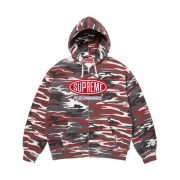 Supreme Performance Zip Up Hooded Sweatshirt Red Camo - 26SS