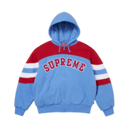 Supreme Filled Zip Up Hooded Sweatshirt Light Blue - 26SS