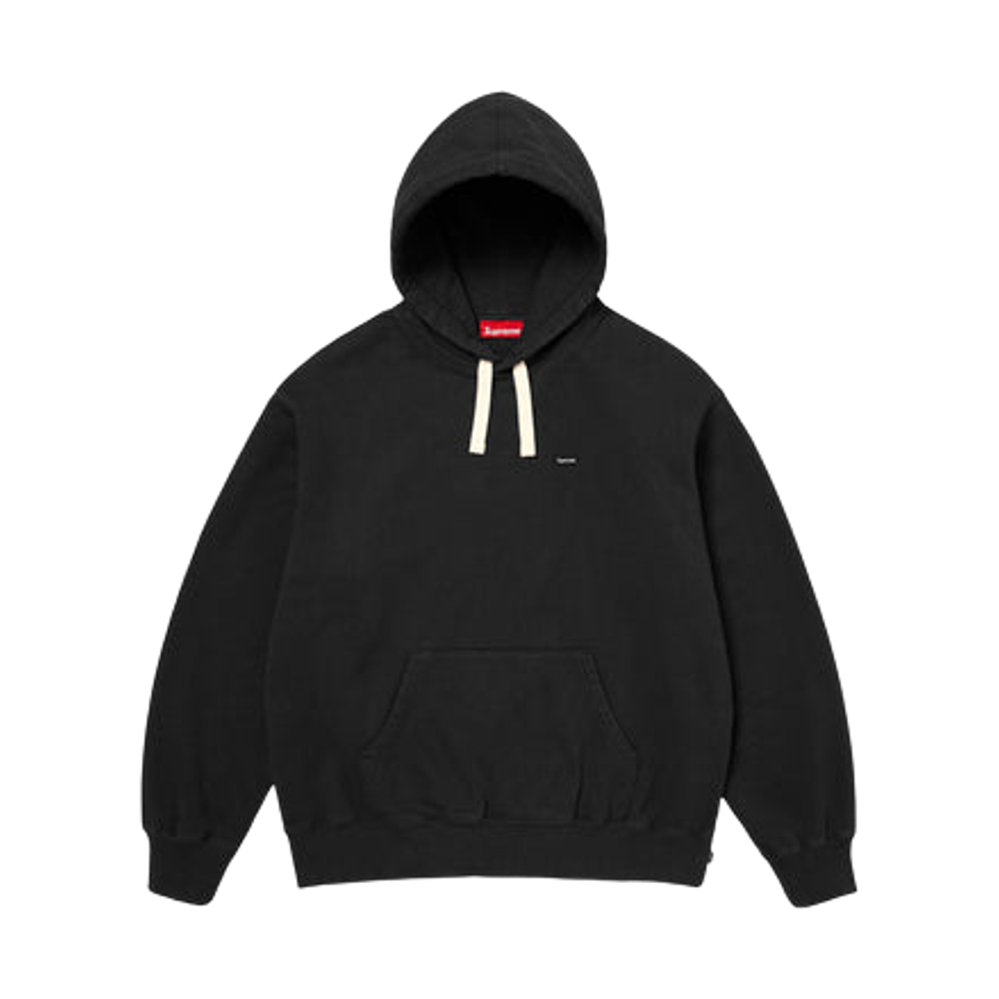 - Supreme Small Box Drawcord Hooded Sweatshirt Black - 26SS