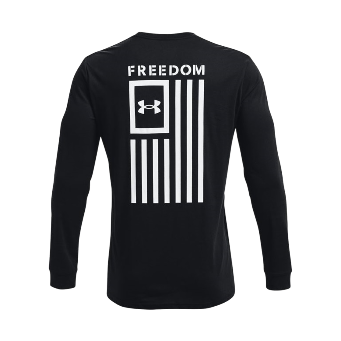 언더아머 UA 프리덤 플래그 롱슬리브 티셔츠 블랙 화이트(Under Armour UA Freedom Flag Long Sleeve T-Shirt Black White)