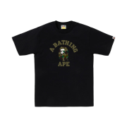 BAPE 1st Camo College T-Shirt Black Green
