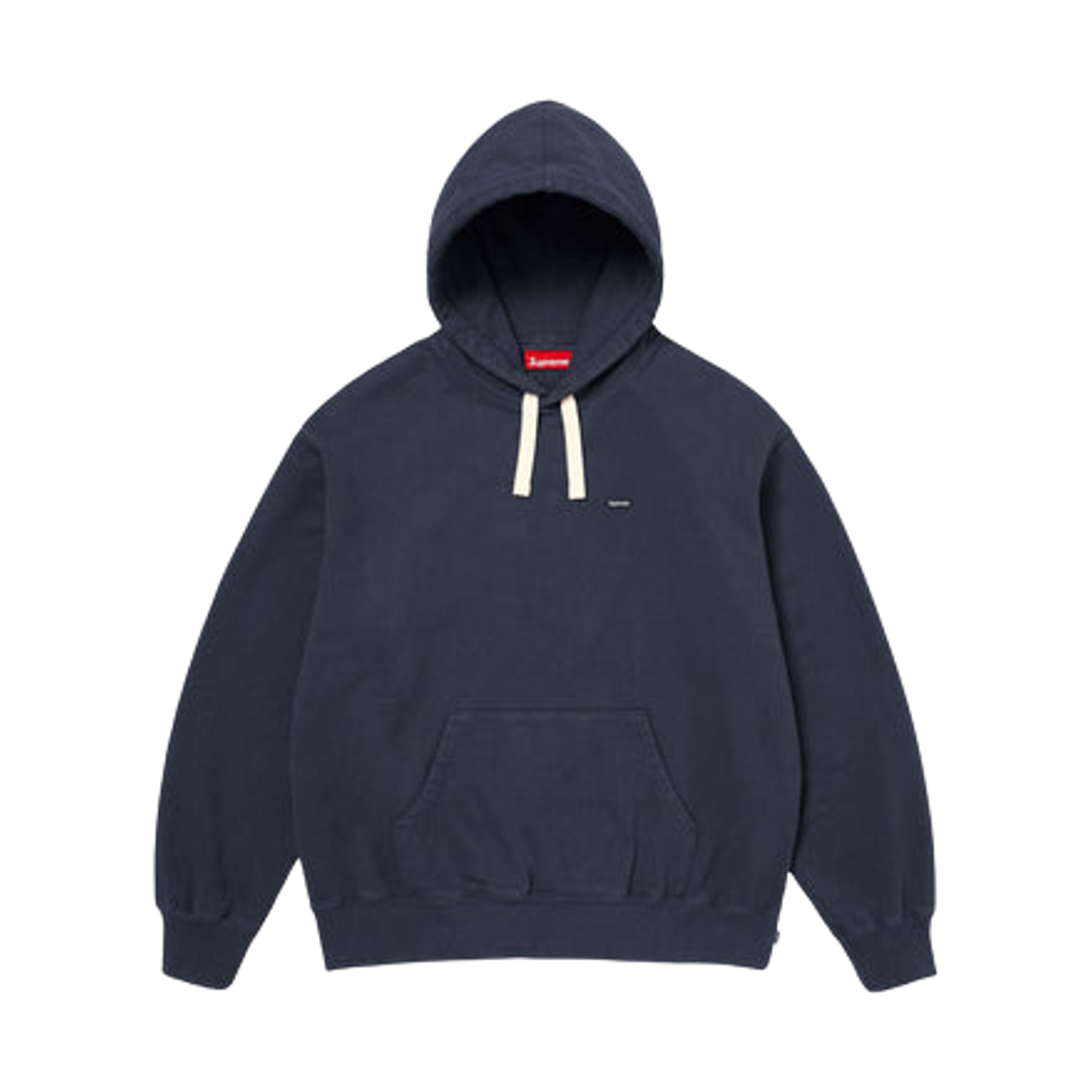 - Supreme Small Box Drawcord Hooded Sweatshirt Navy - 26SS