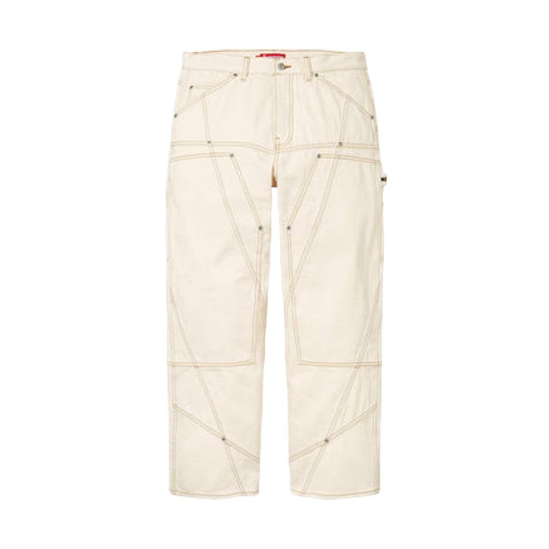 슈프림 콘트라스트 스티치 더블 니 페인터 진 내츄럴 - 26SS(Supreme Contrast Stitch Double Knee Painter Jean Natural - 26SS) - 1