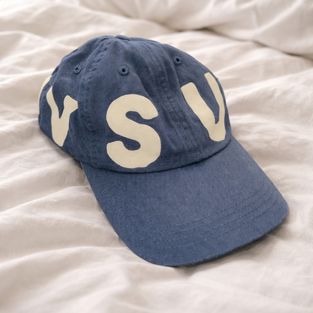 [더블적립] sunlovetour Capital Cap Navy 착용 스타일
