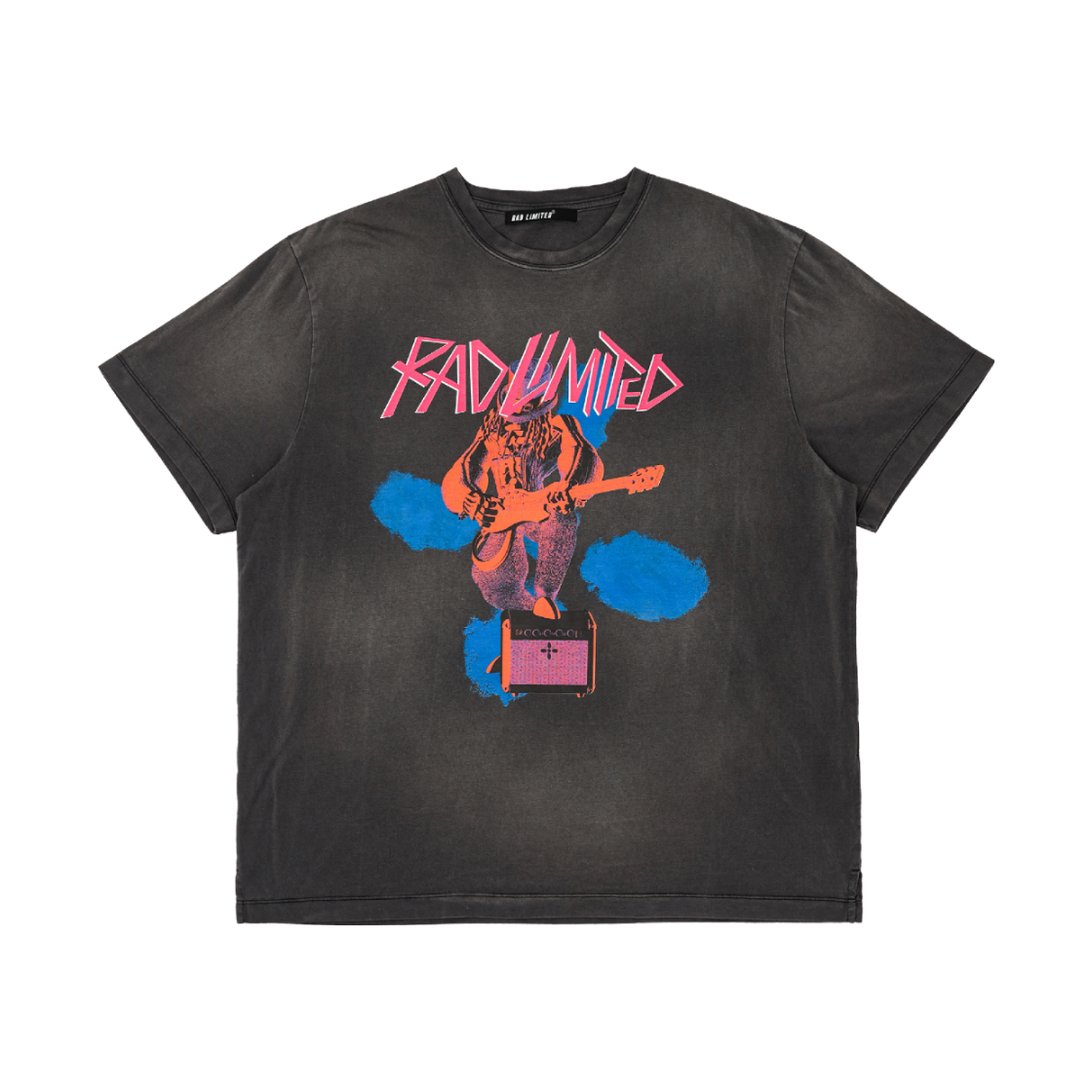 라드리미티드 본키 기타 티셔츠 빈티지 블랙(Rad Limited Bonkey Guitar T Shirts - Vintage Black)