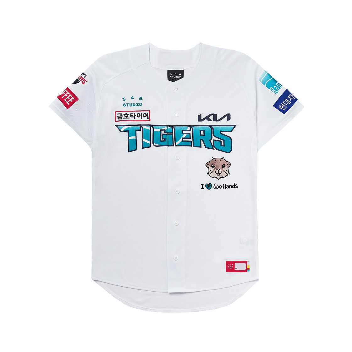 기아 타이거즈 x 아이앱 스튜디오 24 어센틱 람사르 유니폼 화이트 (논 마킹 버전)(Kia Tigers x IAB Studio 24 Authentic Ramsar Uniform White (Non Marking Ver.))