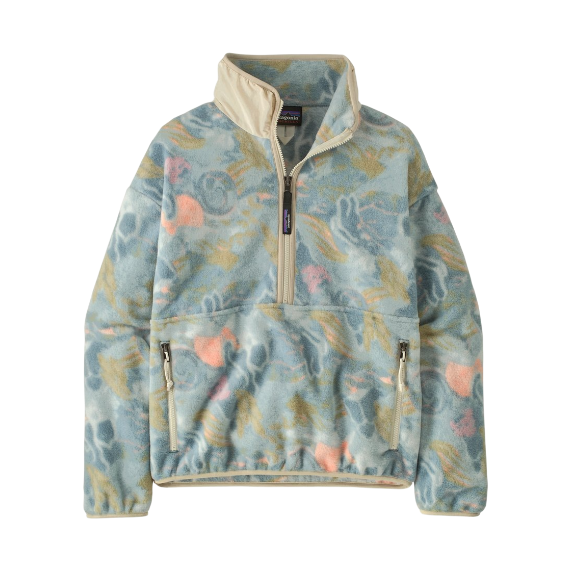 (W) 파타고니아 신칠라 플리스 마수피얼 풀오버 문 트리퍼 버츄얼리 블루((W) Patagonia Synchilla Fleece Marsupial Pullover Moon Tripper Virtually Blue) - 1