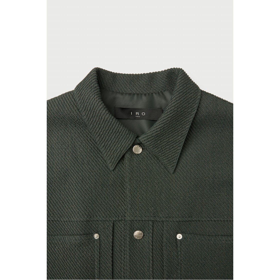 이로 에니그메 엠보 트윌 트러커 자켓 카키(IRO Enigme Embossed Twill Trucker Jacket Khaki) - 4