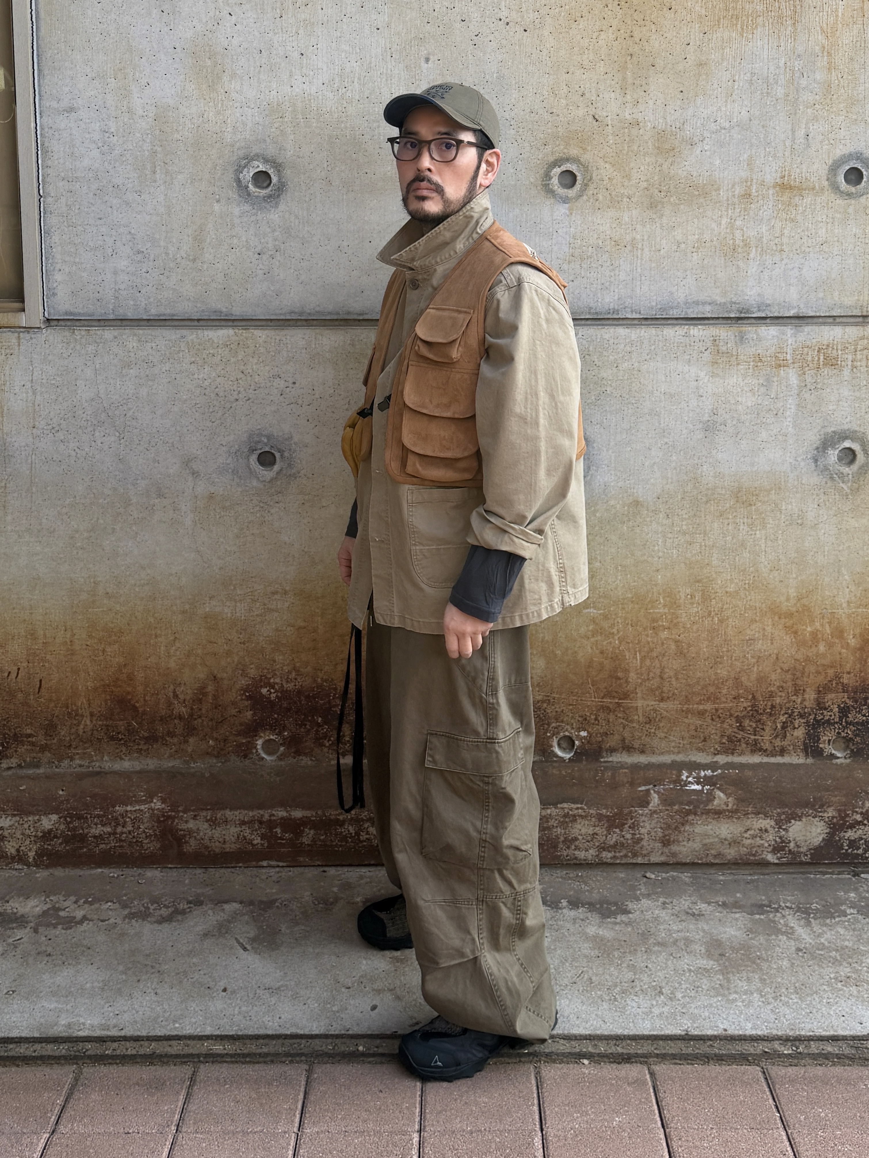 Roa Hiking Minaar Black, noun Washed Cargo Pants Khaki 착용 스타일 - 5