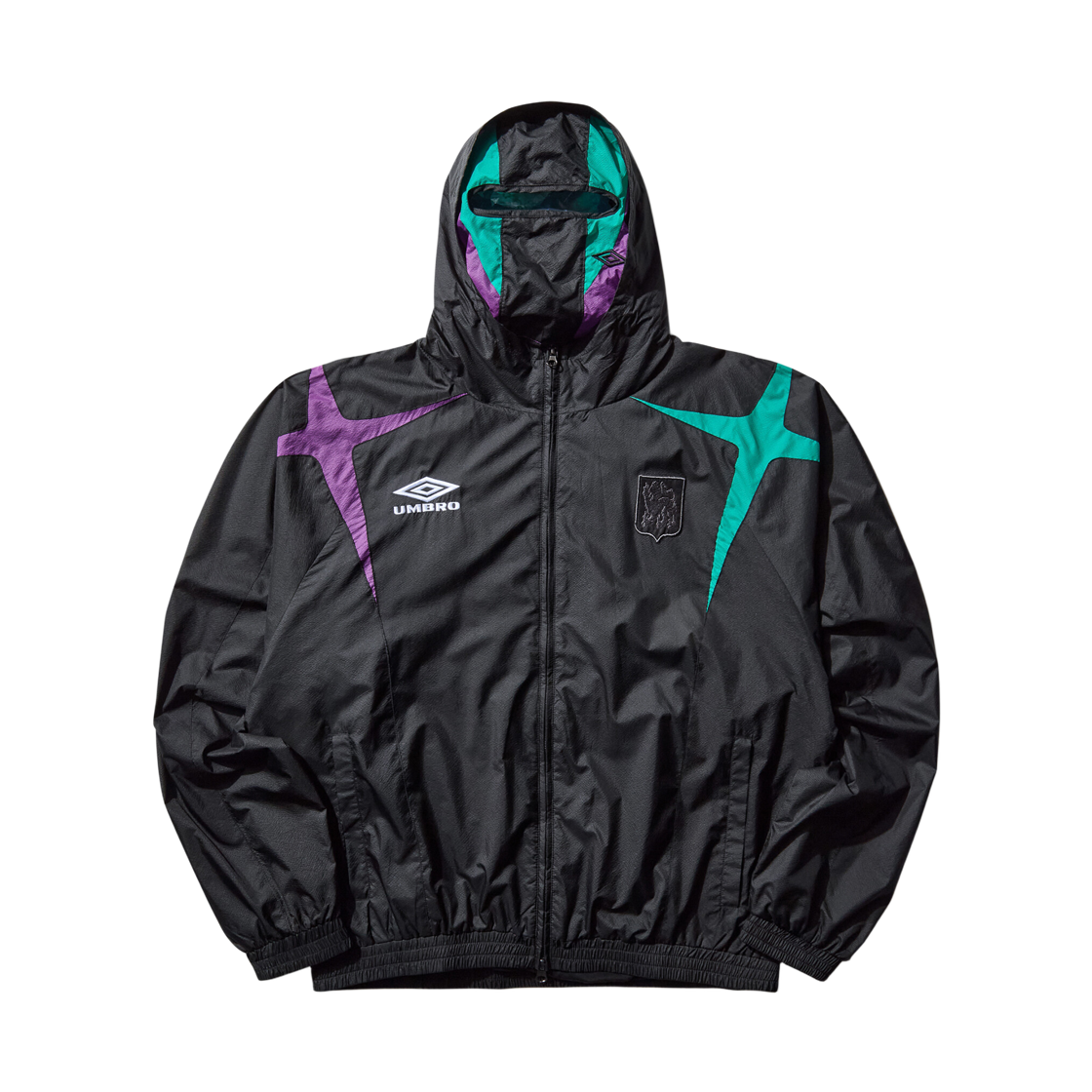 엄브로 x 슬램잼 제스터 마스크 트랙 자켓 블랙(Umbro x Slam Jam Jester Masked Track Jacket Black)