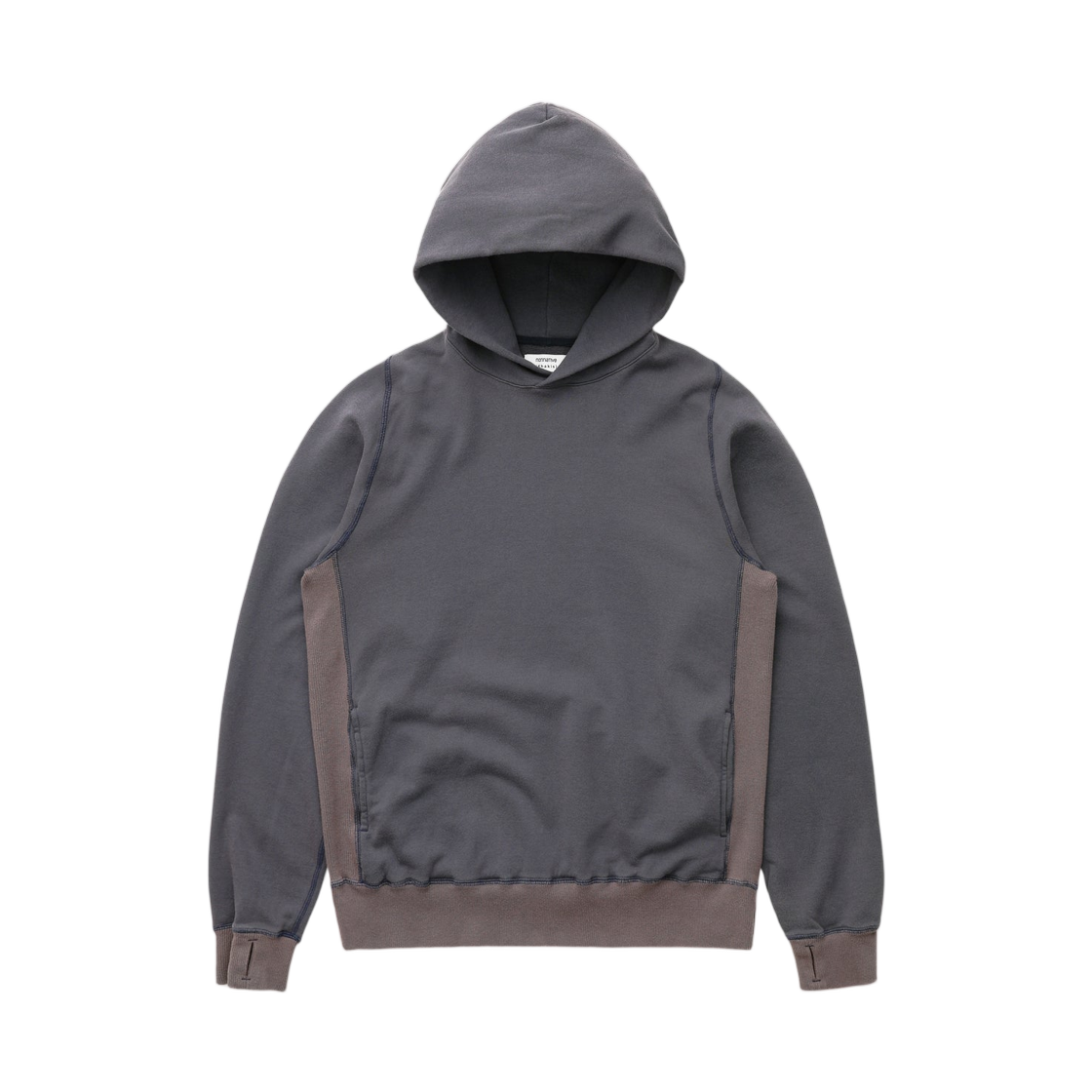 카키스 x 논네이티브 드웰러 후디드 풀오버 코튼 스웨트 네이비(Khakis x Nonnative Dweller Hooded Pullover Cotton Sweat Navy) - 1