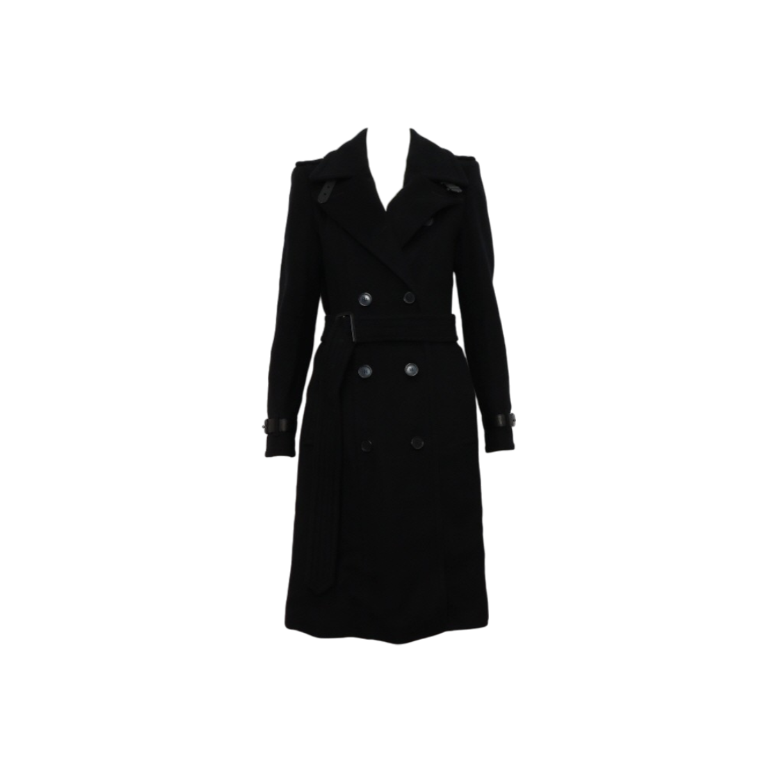 ITA2T625ALWL Burberry Dunnington Women's Long Coat in Black Blend