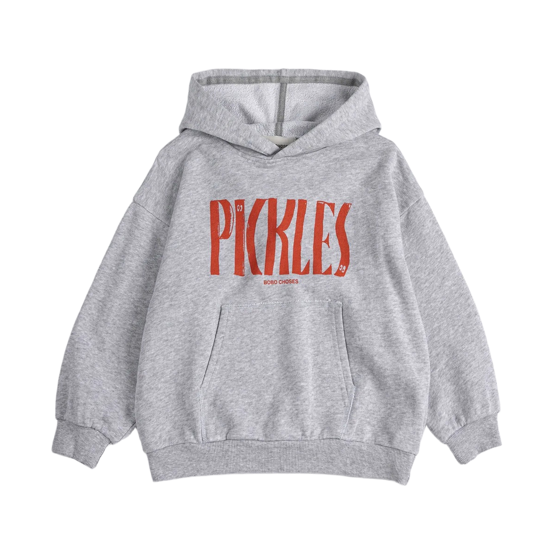 126AC051 (Kids) Bobo Choses Spicy Pickles Hoodie Heather Grey