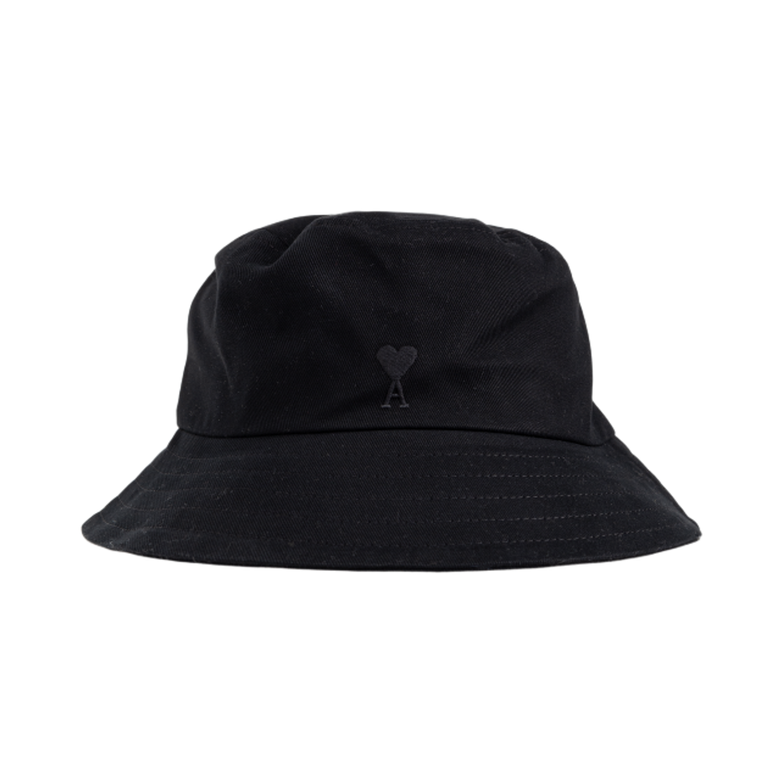 UHA666-AW0041-001 AMI de Coeur Cotton Bucket Hat Black