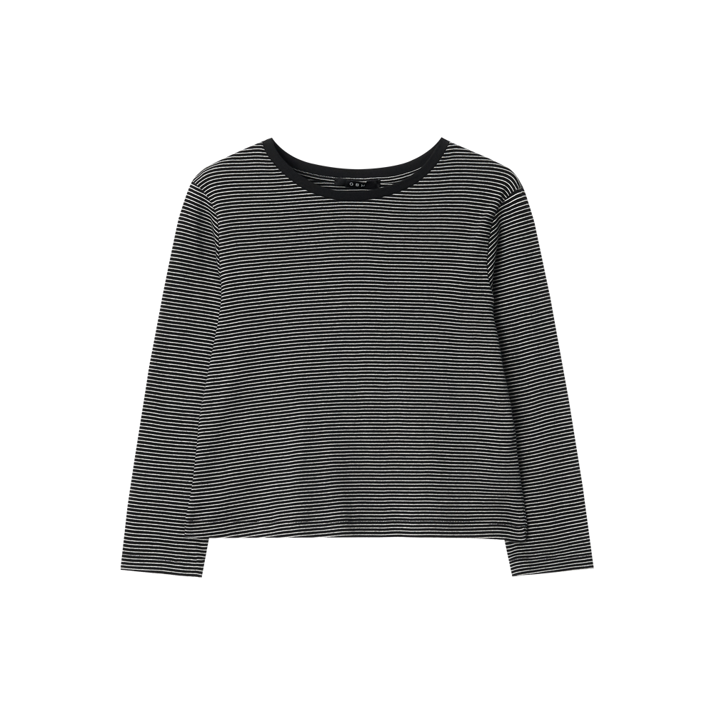 APC1TP060BKFF GBH APPAREL Mid Sleeve Stripe Top / Black