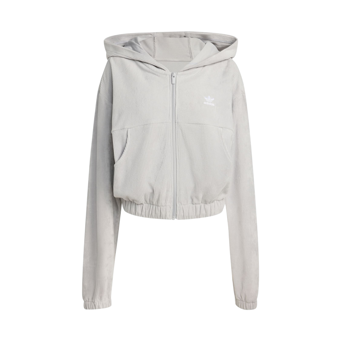 KG3614 (W) Adidas Essentials Chenille Track Top Grey Two - KR Sizing