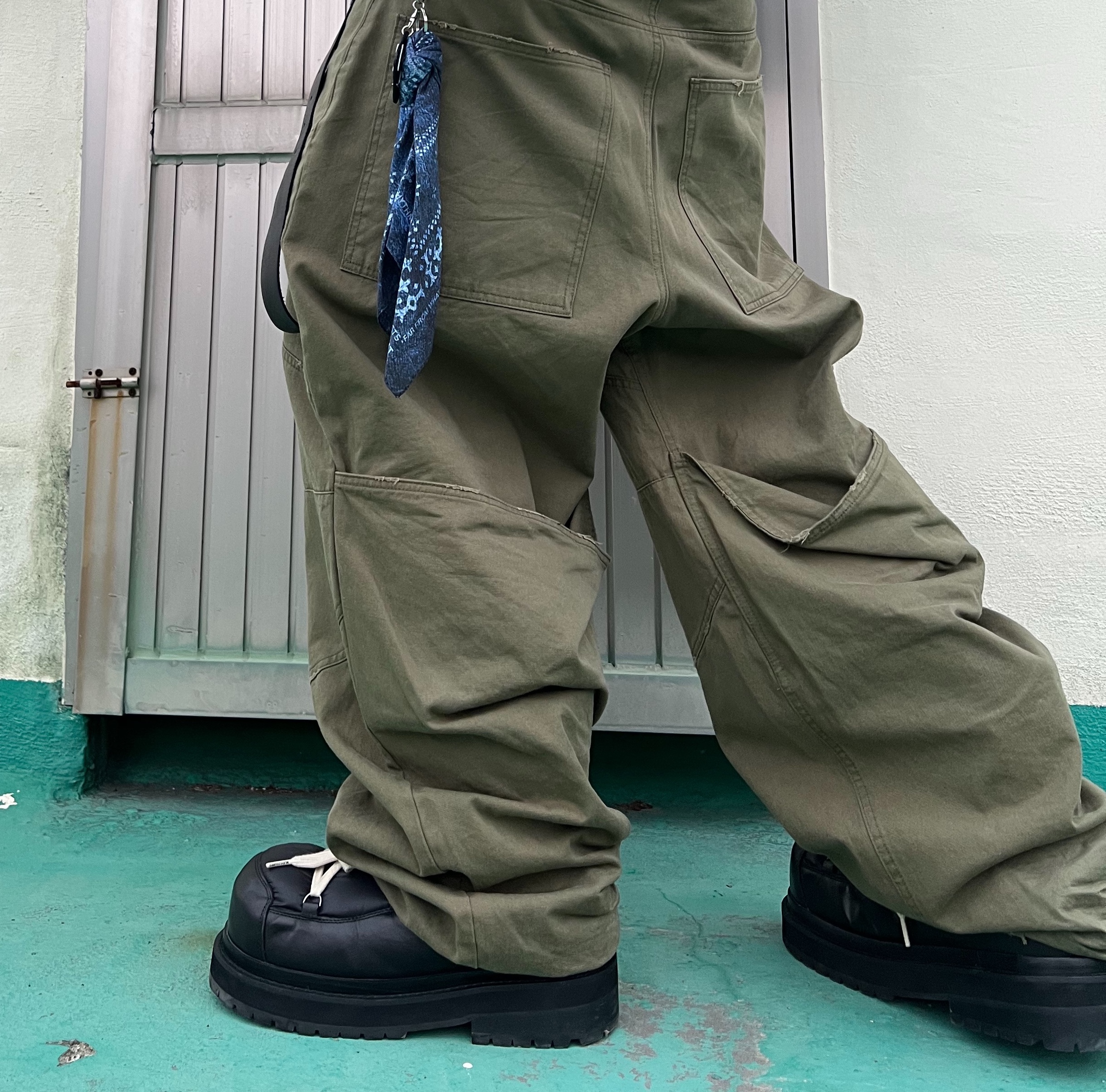Undermycar Multi Patched Vintage Gaor Zip-Up Khaki - 25SS 착용 스타일 - 6