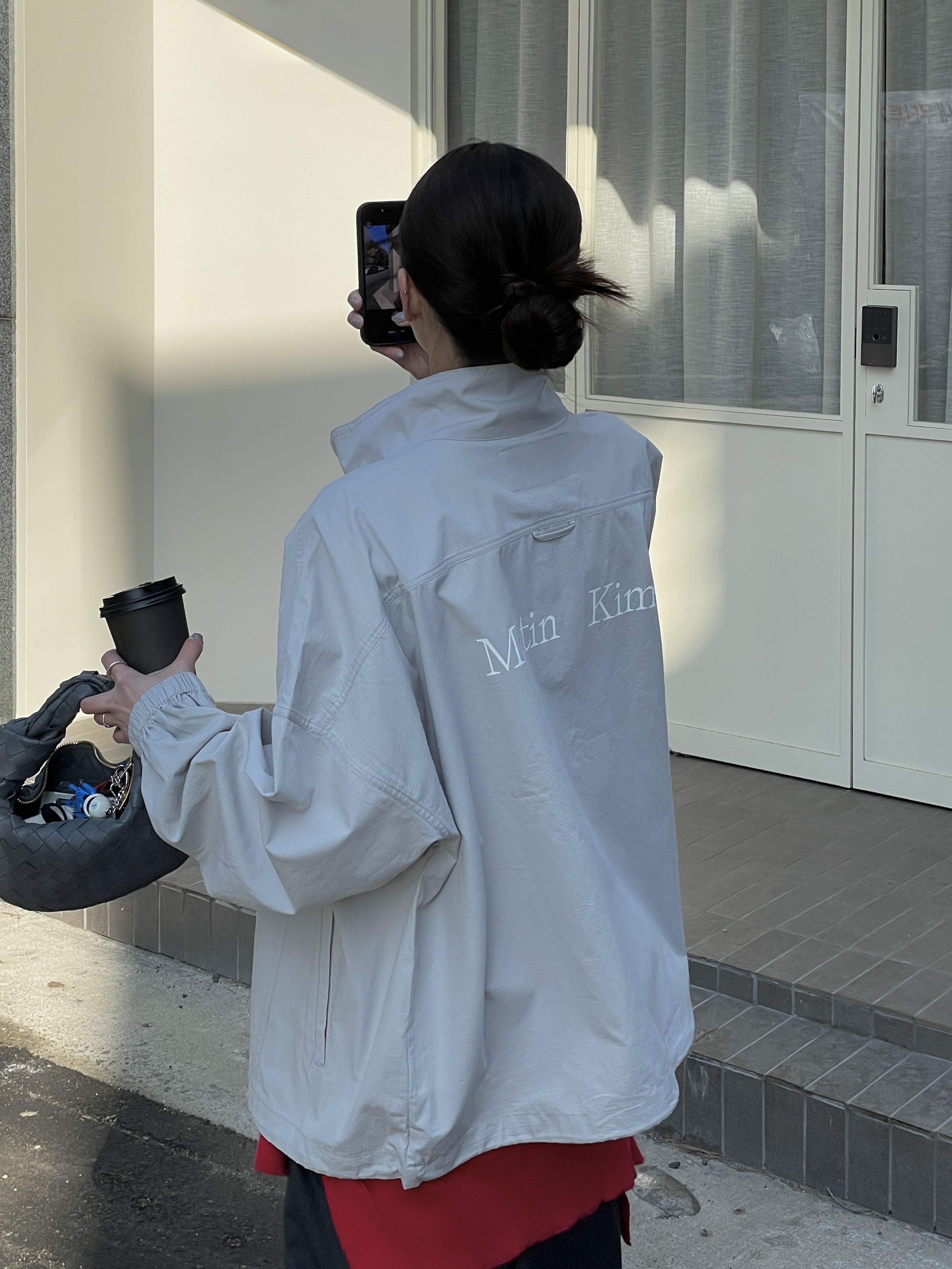 (W) Nike Shox Z Metallic Silver, Gentle Monster Catta C2 Silver 착용 스타일 - 6