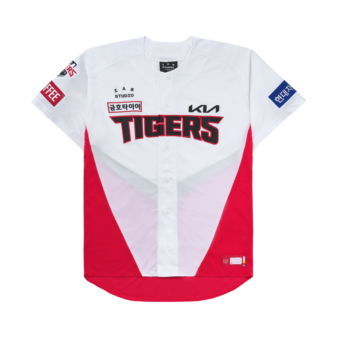 기아 타이거즈 x 아이앱 스튜디오 24 어센틱 홈 유니폼 (논 마킹 버전)(Kia TIgers x IAB Studio 24 Authentic Home Uniform White (Non Marking Ver.))