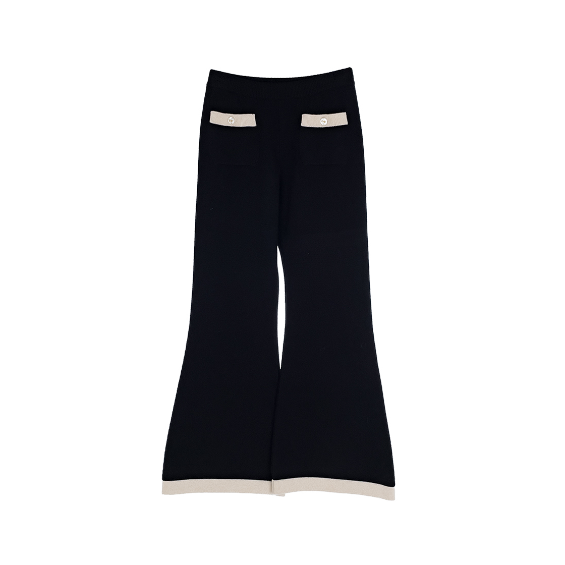 IT2PM729AEKA Chanel 25K Cashmere Pants 36 Black