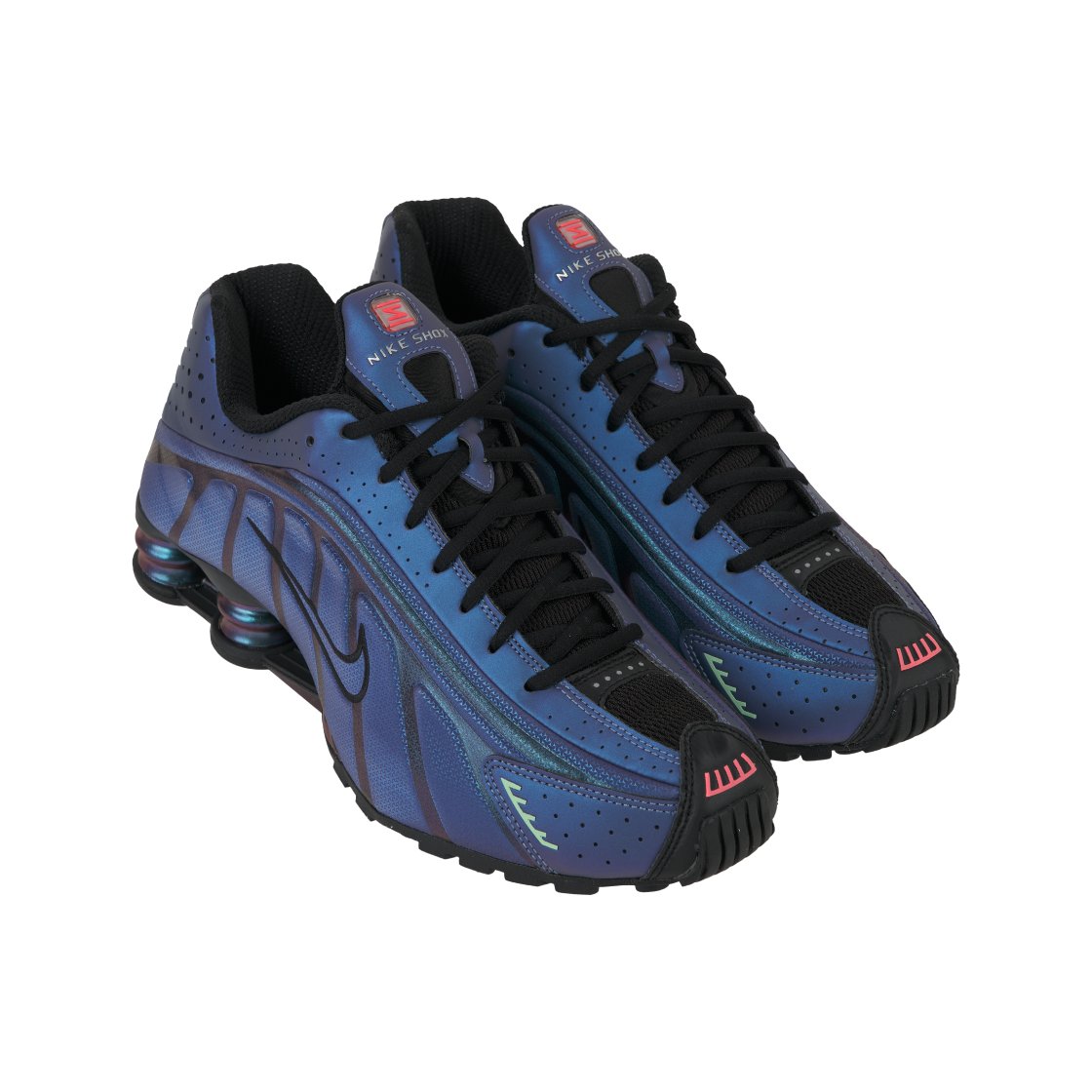 나이키 샥스 R4 블랙 앤 핫 펀치(Nike Shox R4 Black and Hot Punch) - 4