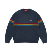 Supreme Raised Stripe Sweater Navy - 26SS