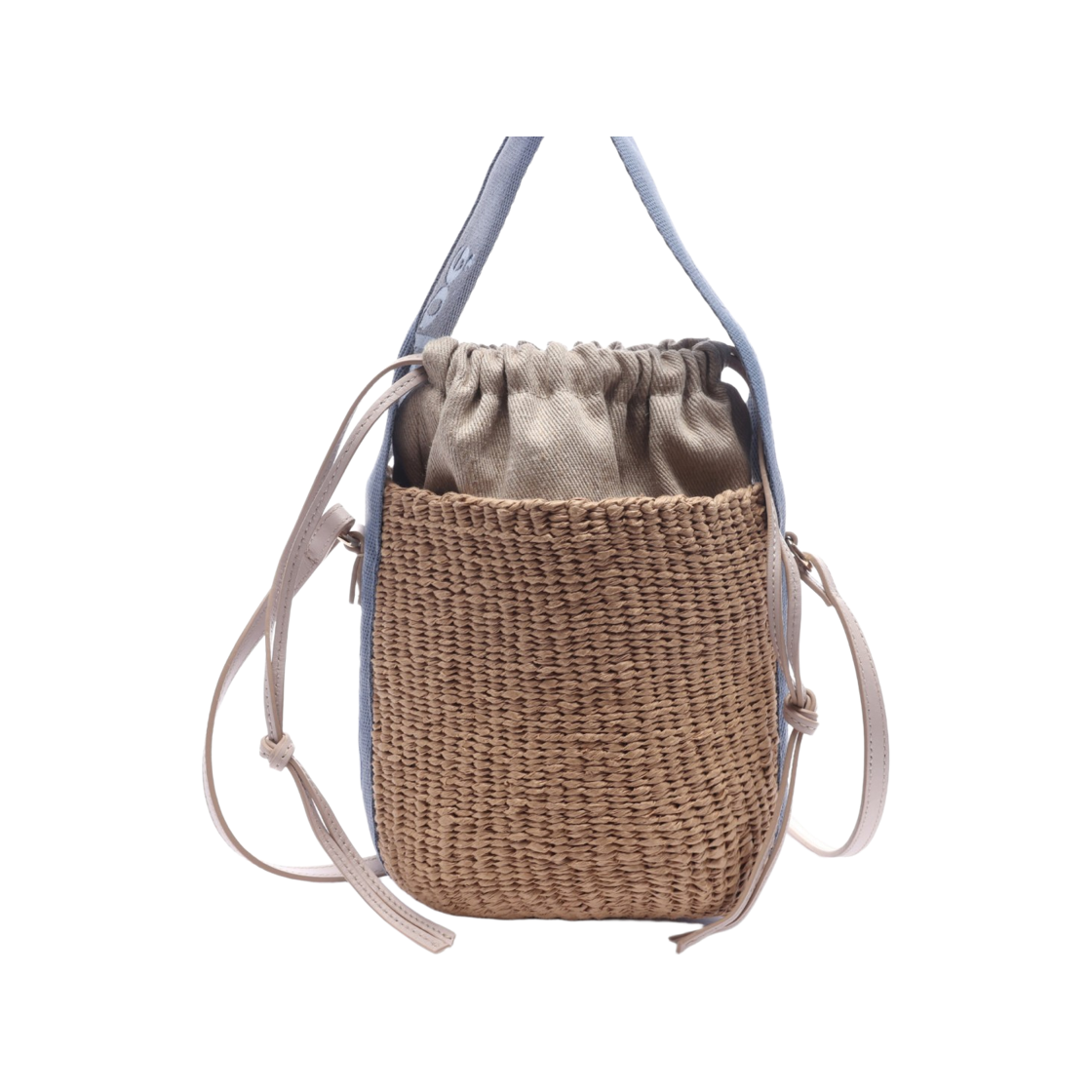 [20% 쿠폰] 끌로에 스몰 우디 베스킷백 워시드 블루([20% 쿠폰] Chloe Small Woody Basket Bag Washed Blue) - 1