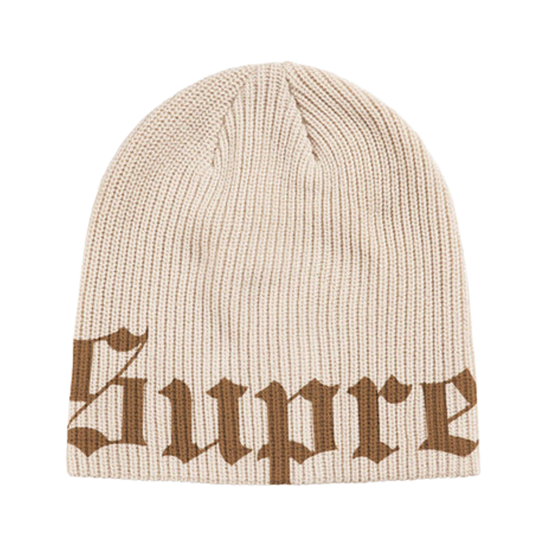 - Supreme Old English Printed Beanie Stone - 26SS