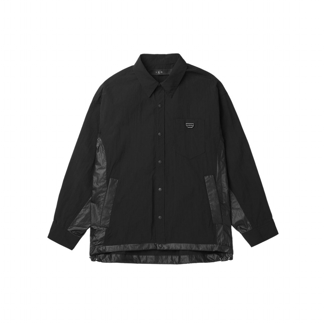 IQJCM26701BKX IRO Transit Nylon Side Panel Shirt Jacket Black