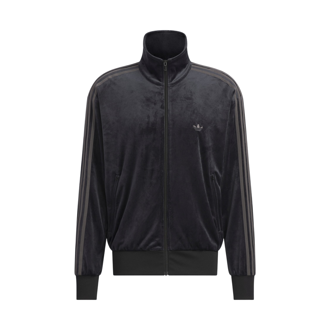 아디다스 FB TT 벨루어 트랙 탑 블랙 - KR 사이즈(Adidas FB TT Velour Track Top Black - KR Sizing) - 1