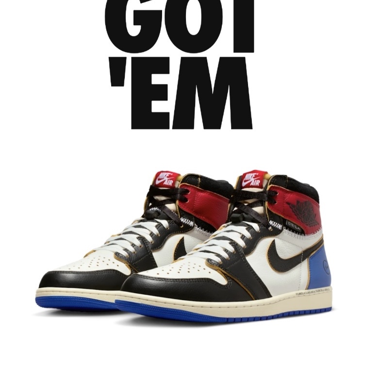 Jordan 1 x Fragment x Union LA Black and Varsity Red 착용 스타일