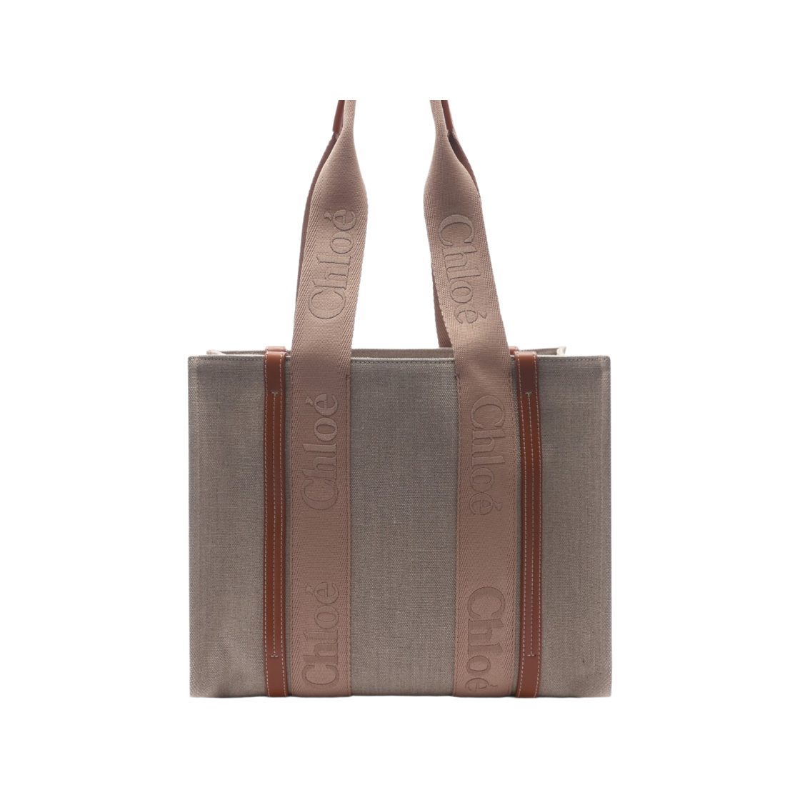 CHC23AS383L17 275 24S [25% 쿠폰] Chloe Linen Woody Tote Bag Soft Tan