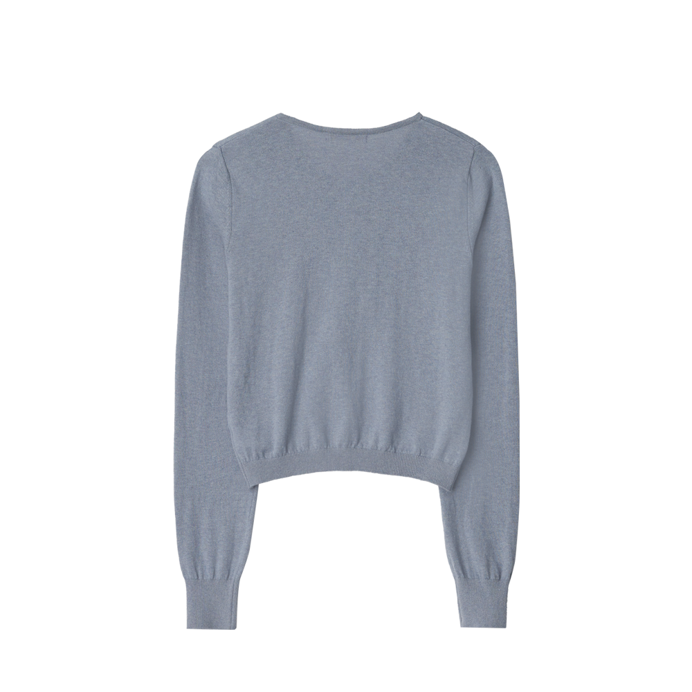 지비에이치 어패럴 캐시미어 앙 가디건 / 소프트 블루(GBH APPAREL Cashmere Ang Cardigan / Soft Blue) - 2