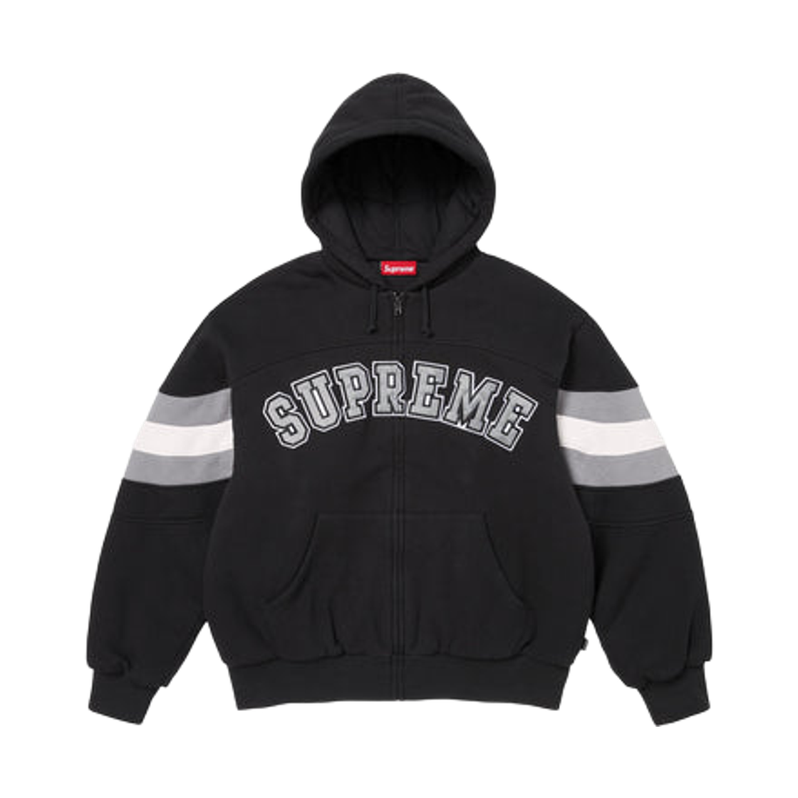 슈프림 필드 집업 후드 스웨트셔츠 블랙 - 26SS