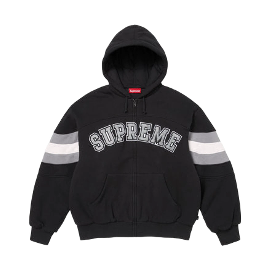Supreme Supreme Filled Zip Up Hooded Sweatshirt Black - 26SS · S