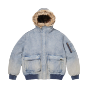 Supreme Reversible Faux Fur Hooded Work Jacket Denim - 26SS