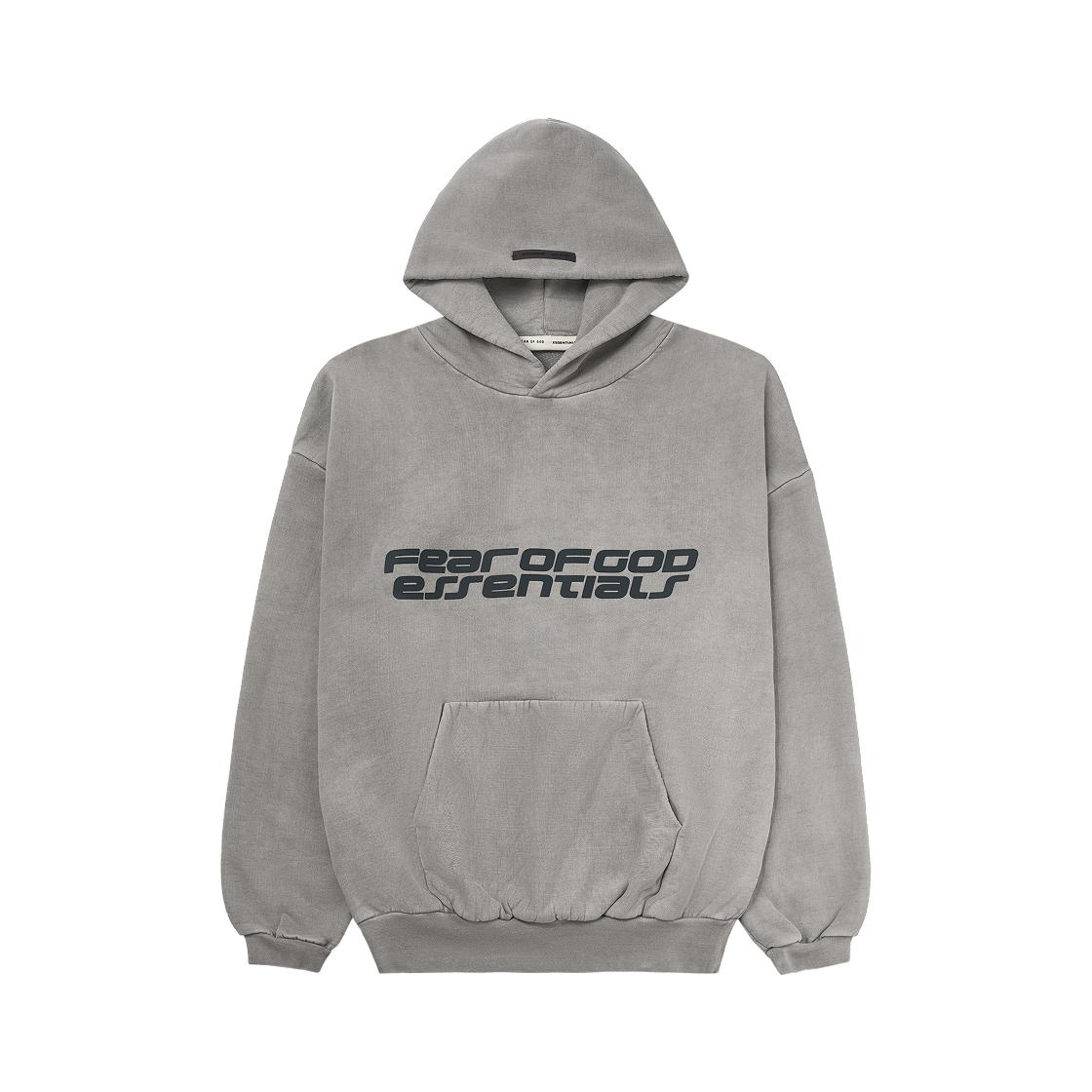 - Essentials Heavy Fleece 90s Hoodie Smoke Grey - 25FW