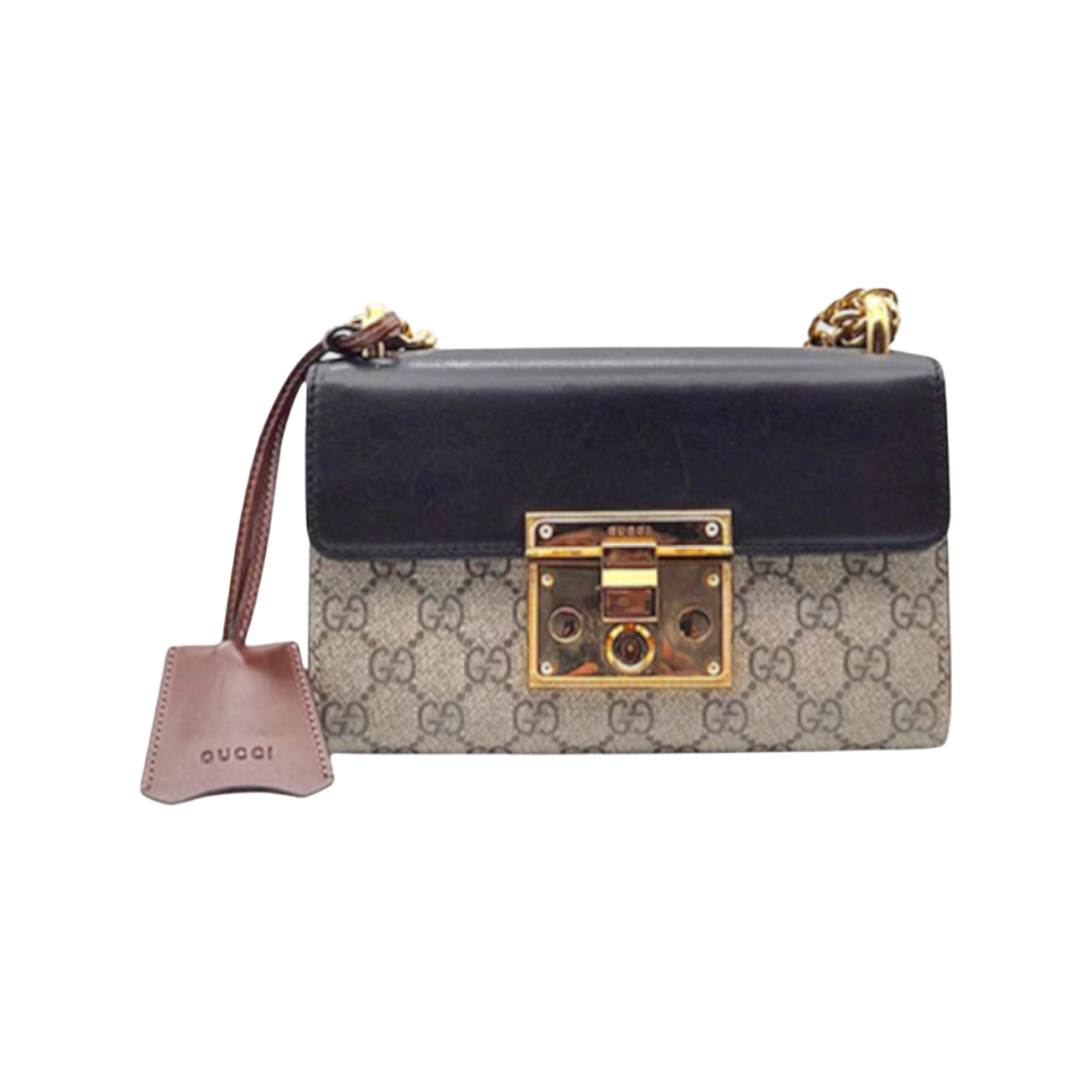 구찌 수프림 패드락 숄더백 스몰 (409487) L627885(Gucci Supreme Padlock Small Shoulder Bag (409487) L627885) - 1