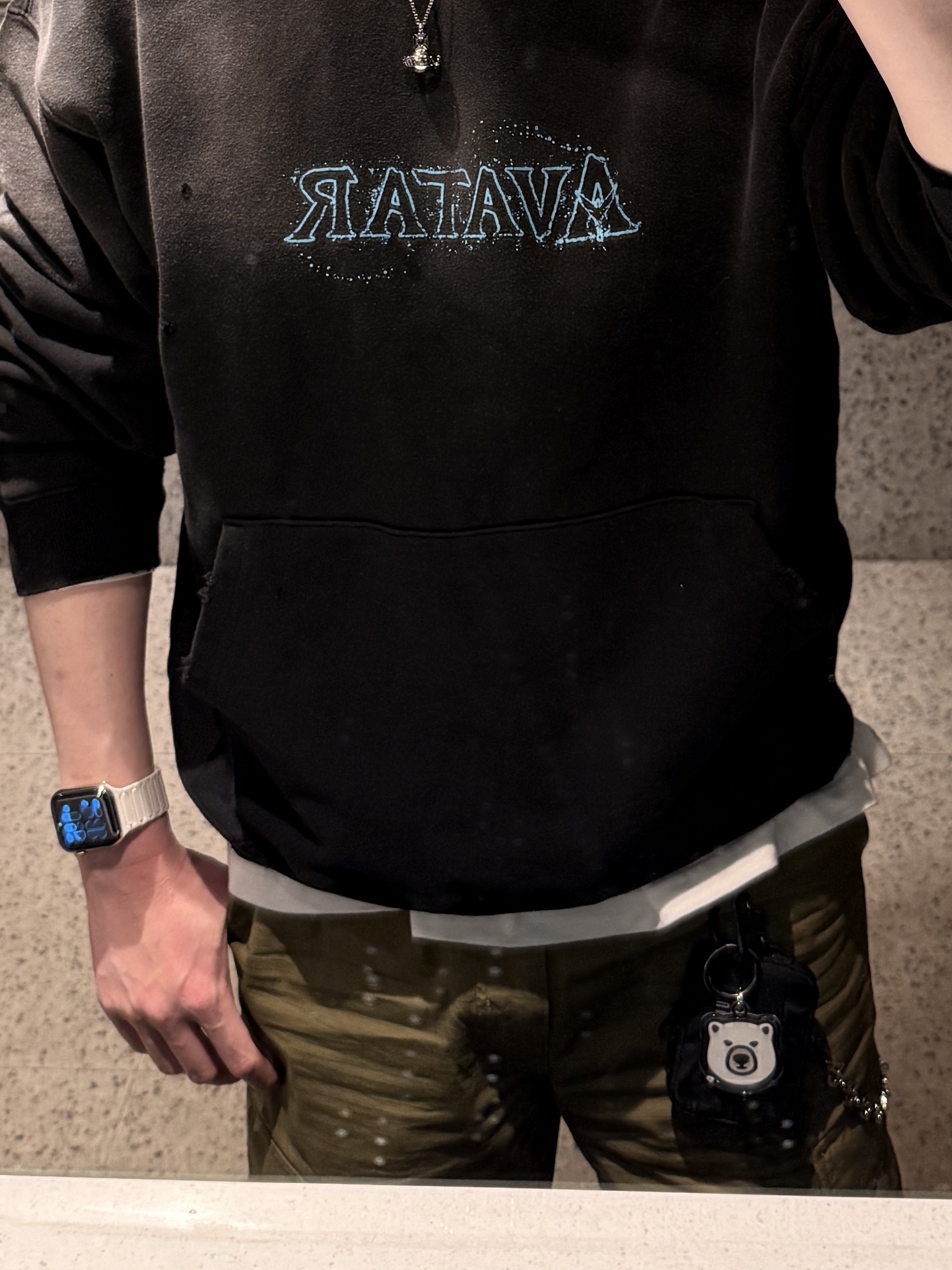 Palace x Vivienne Westwood Orb Pendant Silver - 24FW, [더블적립] sunlovetour [AVATAR] Faded Hoodie Black 착용 스타일