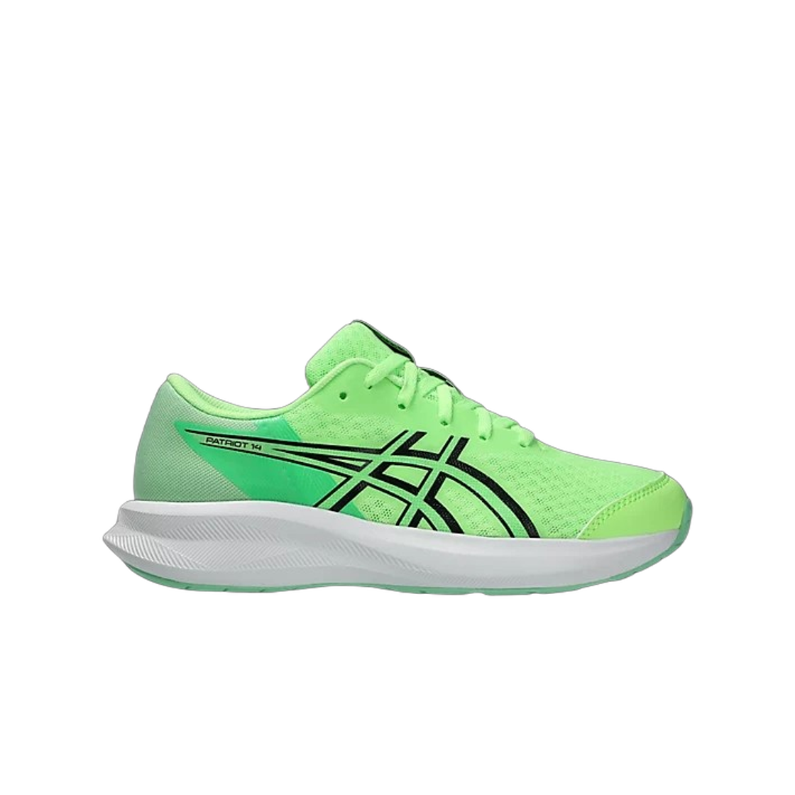 1014A392-300 (GS) Asics Patriot 14 Illuminate Green Black
