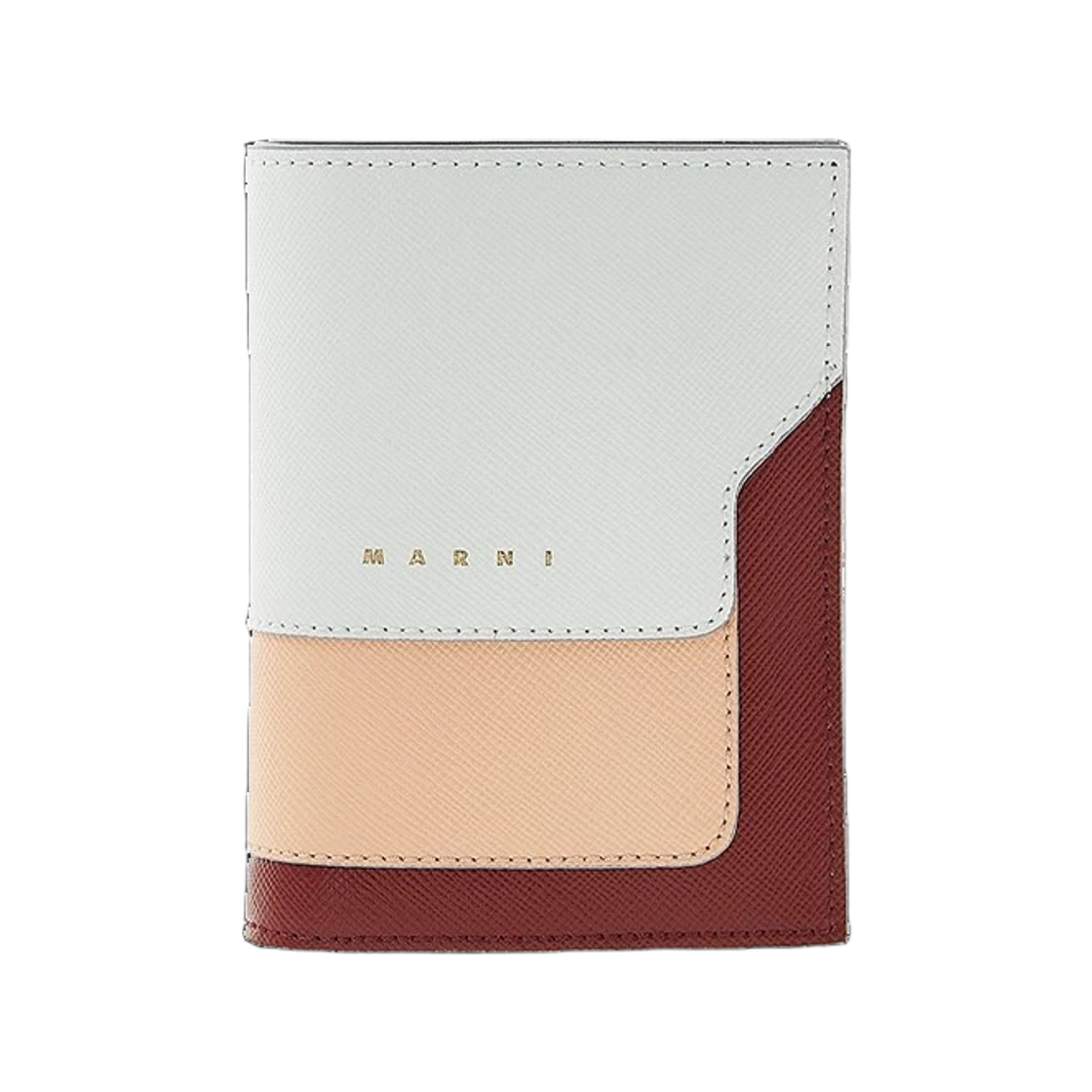 PFMOQ14U13_LV520_Z539G_ [25% 쿠폰] Marni Saffiano Bi-Fold Wallet Lily White Peach