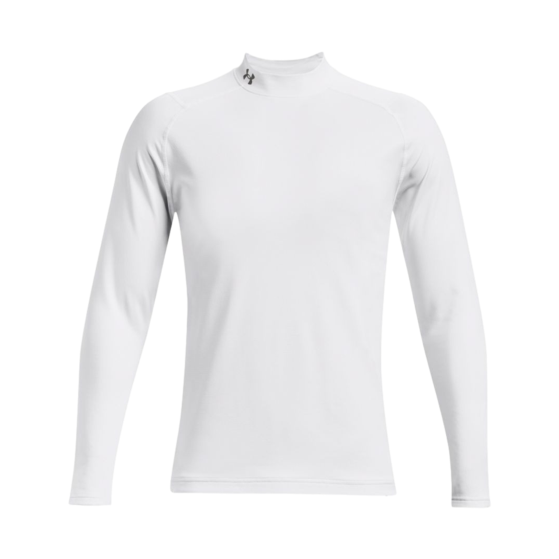 1366269-100 Under Armour Coldgear Mock Long Sleeve T-Shirt White