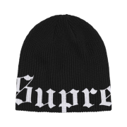Supreme Old English Printed Beanie Black - 26SS